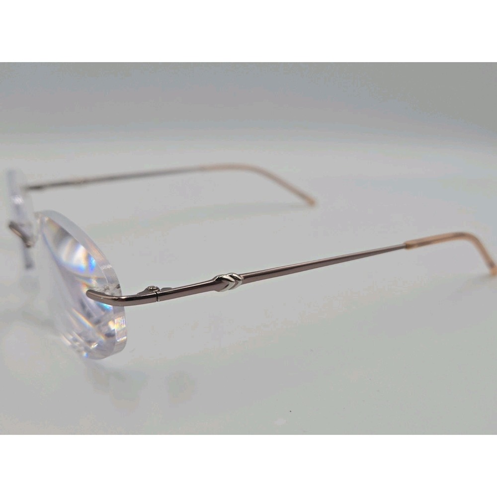 AIRLOCK Forever 203 601 Rose Gold Womens Rimless Eyeglasse Frames Only 51-18-135 - Picture 3 of 7
